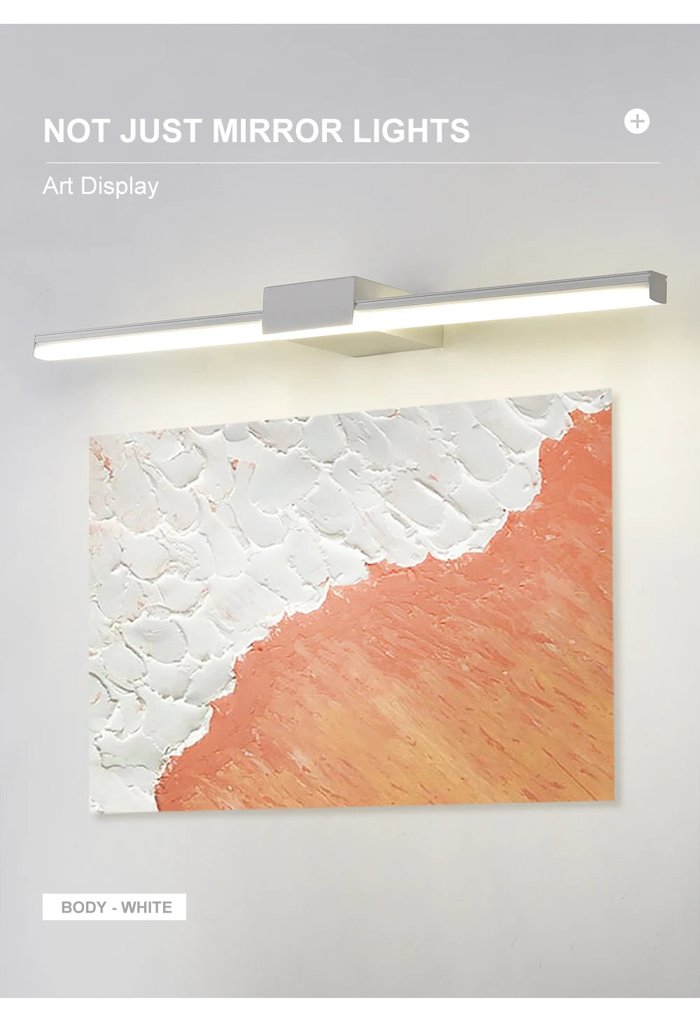 Led Wall Lamp Bathroom Vanity Light 40cm 55cm AC85 - 265V Indoor Modern Wall Sconces Mirror Wall Light Fixtures Black White