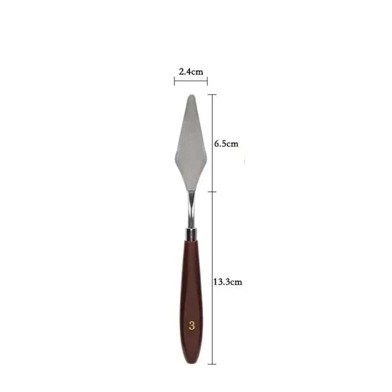 1/2pc Cake Spatula Stainless Steel Butter Cream Smoother Scraper Cream Knife Cake Baking Oil Painting Shovel Kitchen Baking Tool