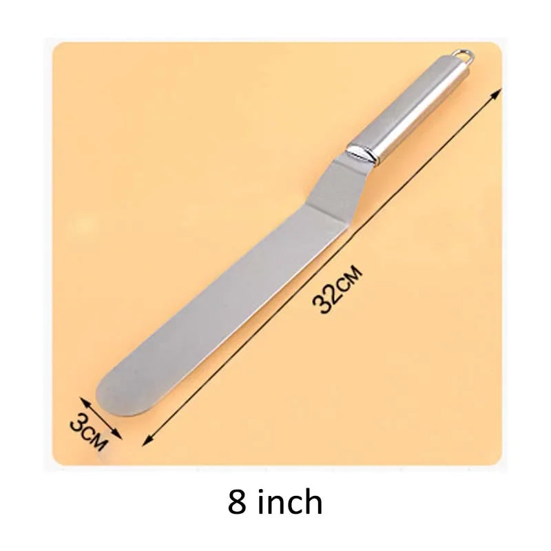 Stainless Steel Baking & Pastry Tools Portable Cream Spatula Cake Butter Kitchen Pastry Cake Decoration Tools Kitchen Gadgets