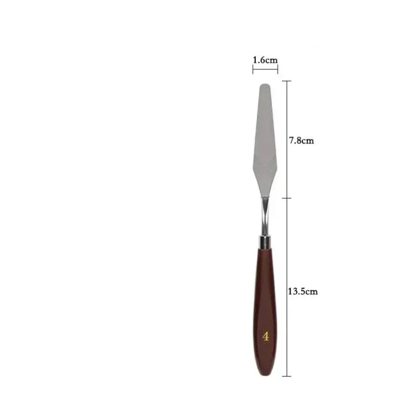 1/2pc Cake Spatula Stainless Steel Butter Cream Smoother Scraper Cream Knife Cake Baking Oil Painting Shovel Kitchen Baking Tool
