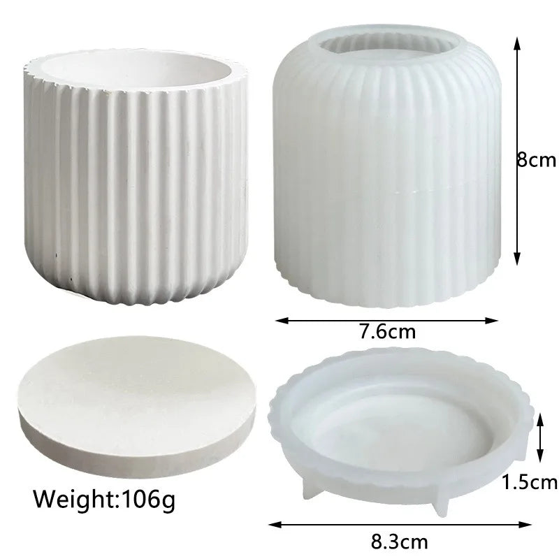 DIY Handmade Gypsum Form Aroma Cup Flowerpot