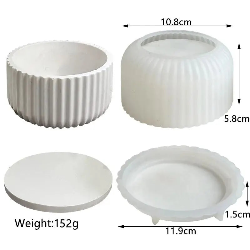 DIY Handmade Gypsum Form Aroma Cup Flowerpot