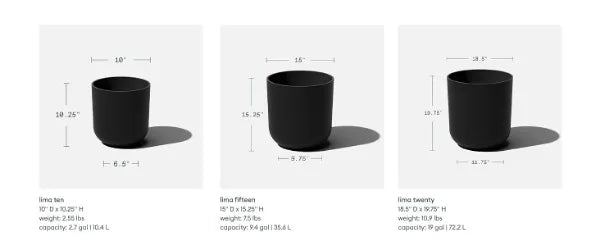 Round Lima Plastic Planter Pots for Indoor/Outdoor Garden Use,Sand Color,Made from a plastic-stone composite(15x15x15.25 inches)