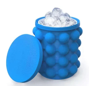 1pc Silicone Ice Cube Tray Quick Freeze Ice Bucket,Round Ice Maker for Chilled Beverages,Easy to Freeze,Durable & Easy to Clean