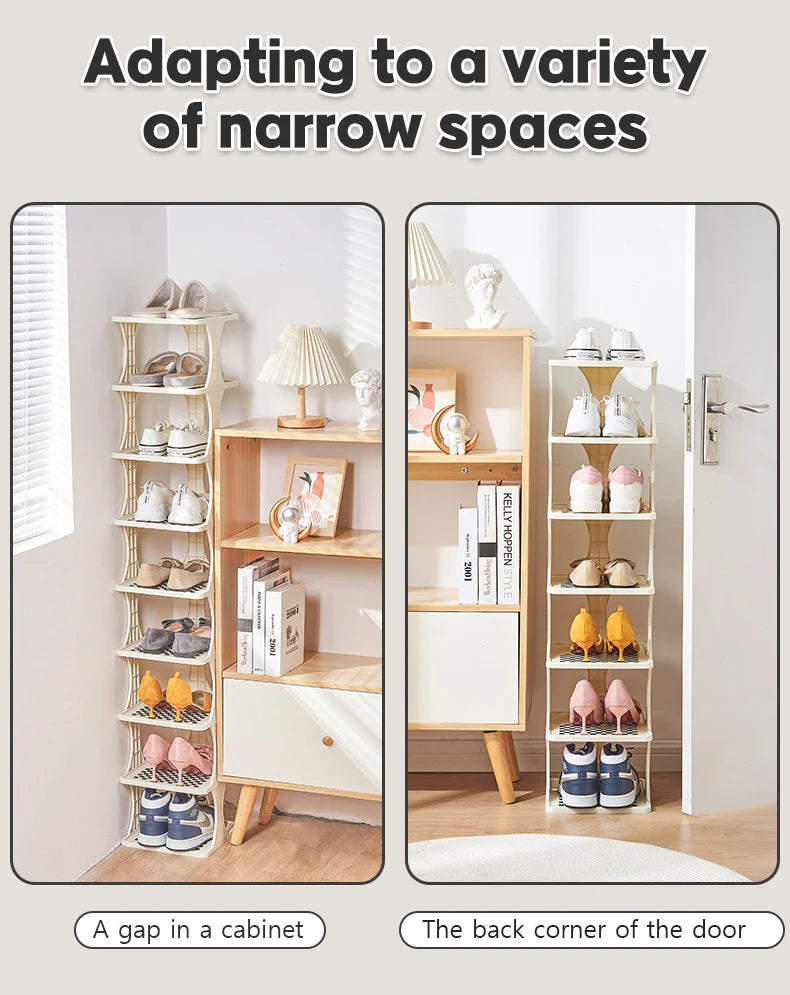 1pc Multi-Layer Shoe Rack for Entryway, Living Room, Bedroom, Dormitory, and Rental House - Easy-to-Install and Detachable Shoe