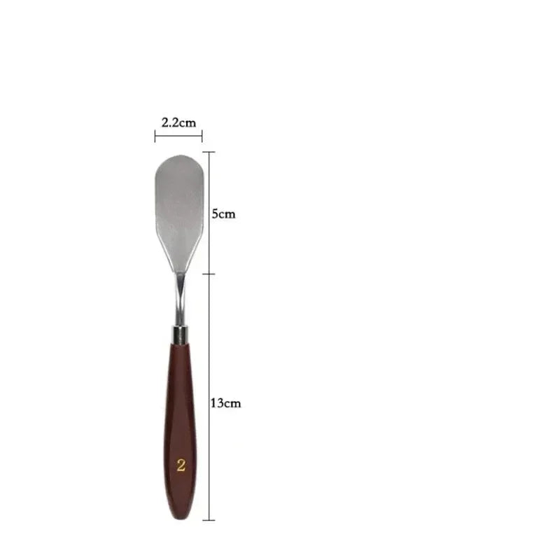 1/2pc Cake Spatula Stainless Steel Butter Cream Smoother Scraper Cream Knife Cake Baking Oil Painting Shovel Kitchen Baking Tool