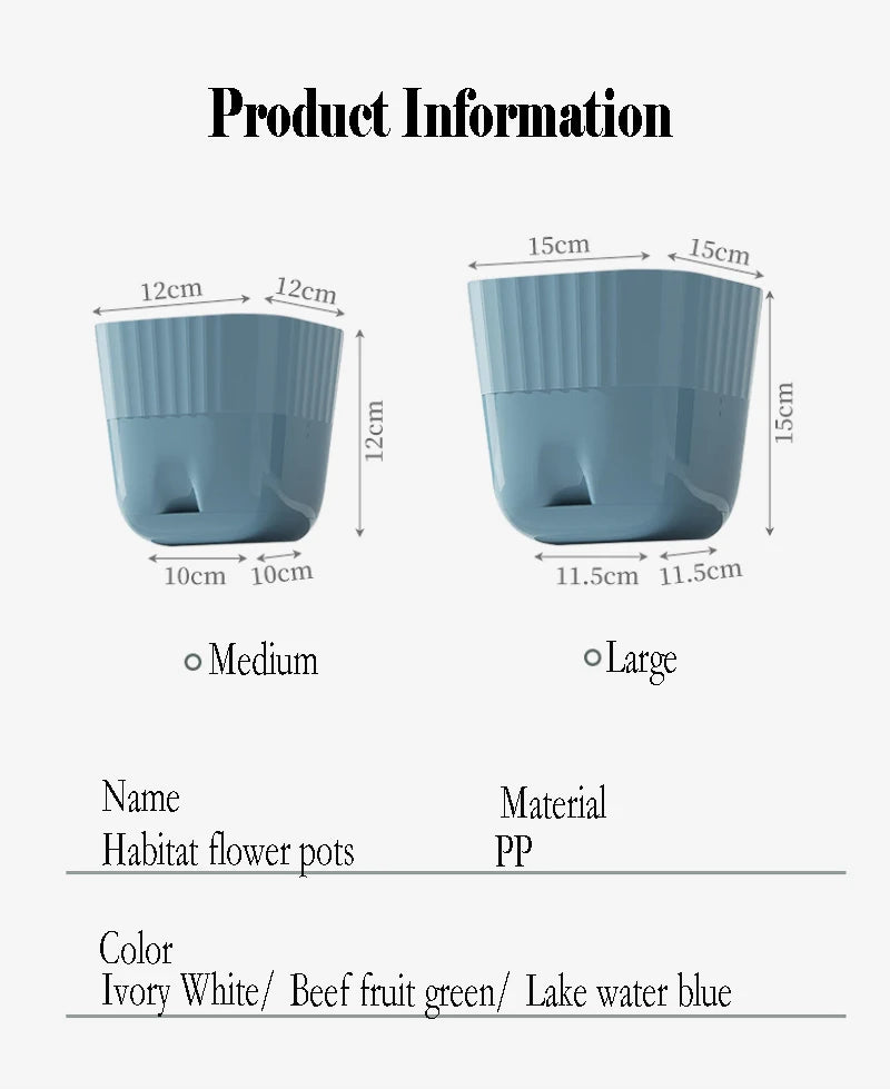 Nordic Simple Imitation Ceramic Resin Plastic Large Flower Pot Gardening Planting Pot