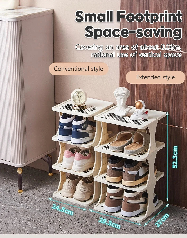 1pc Multi-Layer Shoe Rack for Entryway, Living Room, Bedroom, Dormitory, and Rental House - Easy-to-Install and Detachable Shoe
