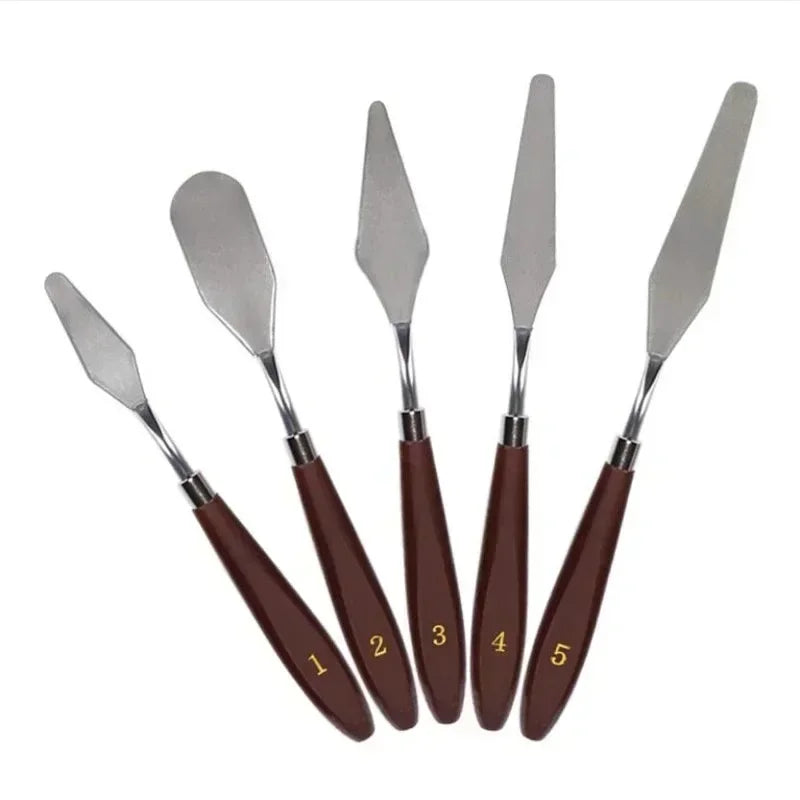 1/2pc Cake Spatula Stainless Steel Butter Cream Smoother Scraper Cream Knife Cake Baking Oil Painting Shovel Kitchen Baking Tool
