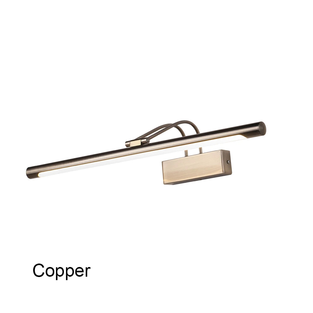 Led Bathroom Wall Light Black Copper AC85-265V Interior Wall Lamp Picture Light Modern Apply Wall Lighting 8W Wall Sconce
