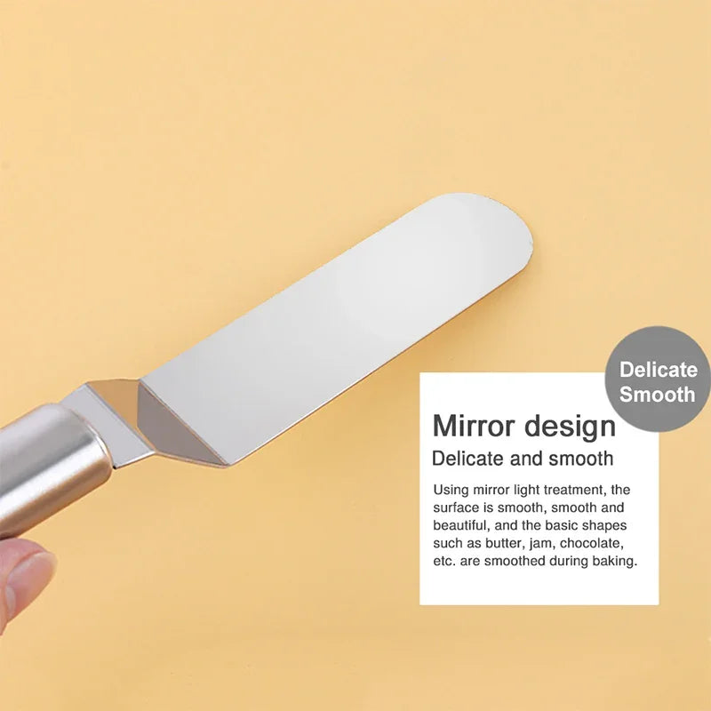Stainless Steel Baking & Pastry Tools Portable Cream Spatula Cake Butter Kitchen Pastry Cake Decoration Tools Kitchen Gadgets