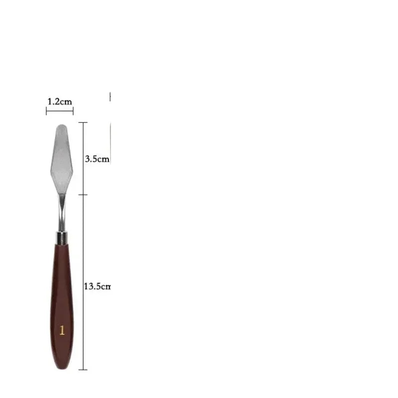 1/2pc Cake Spatula Stainless Steel Butter Cream Smoother Scraper Cream Knife Cake Baking Oil Painting Shovel Kitchen Baking Tool