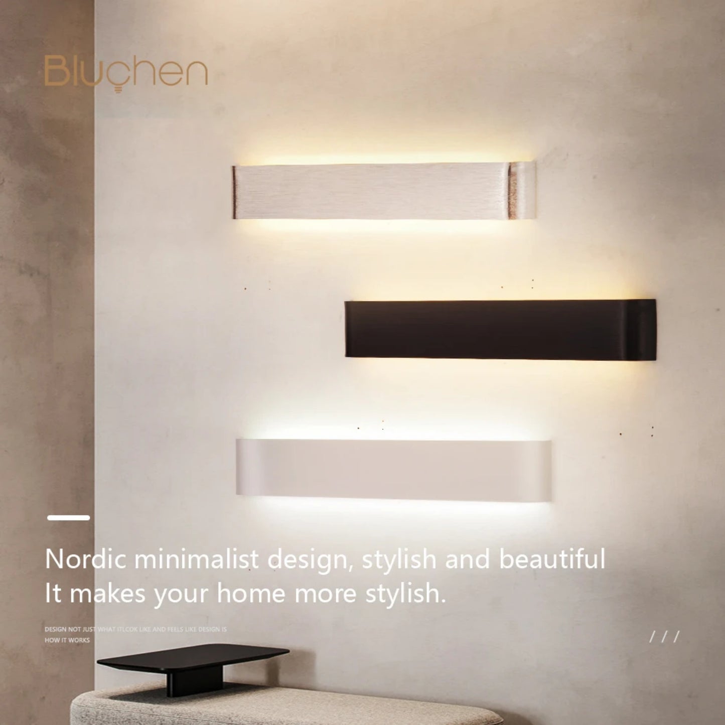 Led Wall Sconce Light Decor Wall Lamp Living Room Bedroom Indoor Wall Light For Home Brushed Aluminum Wall lighting Fixture