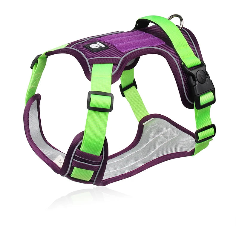 Medium Large Dog Harnesses Collar Labrador Army Reflective Adjustable Harness Oxford Cloth Pet Vest Training Hound Walk the Dog