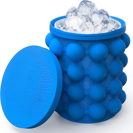 1pc Silicone Ice Cube Tray Quick Freeze Ice Bucket,Round Ice Maker for Chilled Beverages,Easy to Freeze,Durable & Easy to Clean