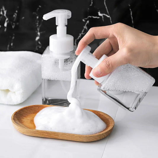 250/450ml Large Foam Dispenser Plastic Pump Bottles Mini Empty Soap Refillable Bottle for Travel Cleaning Cosmetics Packaging