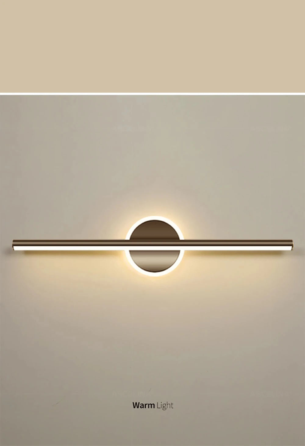Modern LED Wall Lamps Mirror Light 40CM Black Gold Long Strip Light Bathroom Dressers Toilet Lamp Home Decor LED Lighting Lustre