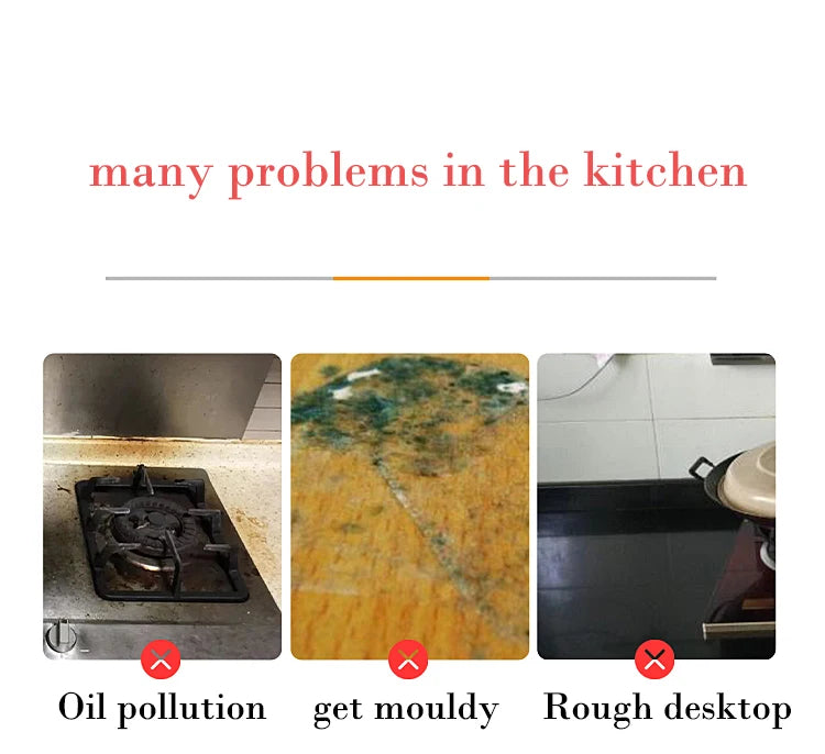 40cm Marble Kitchen Oil-Proof Film Stove Waterproof Self-Adhesive Wallpaper Countertop Bathroom Renovation Tile Wall Stickers