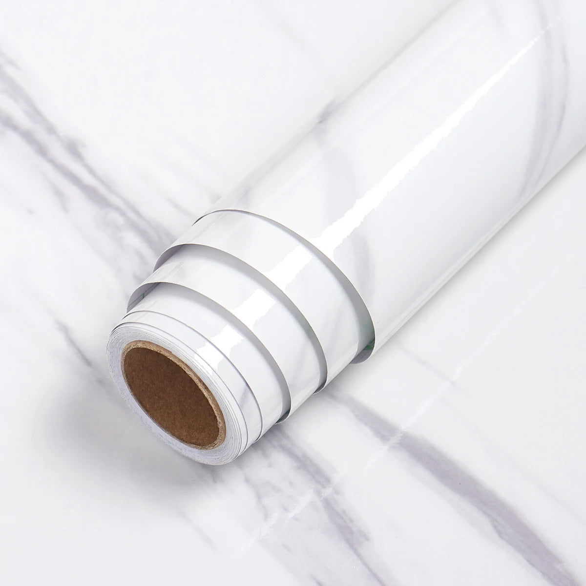 Marble Vinyl Film DIY Self Adhesive Wallpaper Bathroom Kitchen Cupboard Countertops Contact Paper PVC Waterproof Wall Stickers