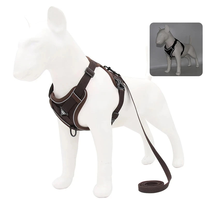 Dog leash Vest pet cat chest strap Reflective breathable cat leash puppy leash