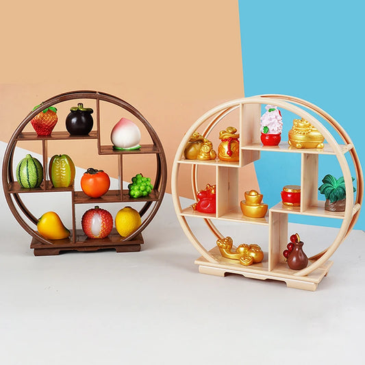 1Pc Dollhouse DIY Accessories Miniature Bogu Empty Shelf Mini Display Stand Storage Rack Model Toy Scene Decoration
