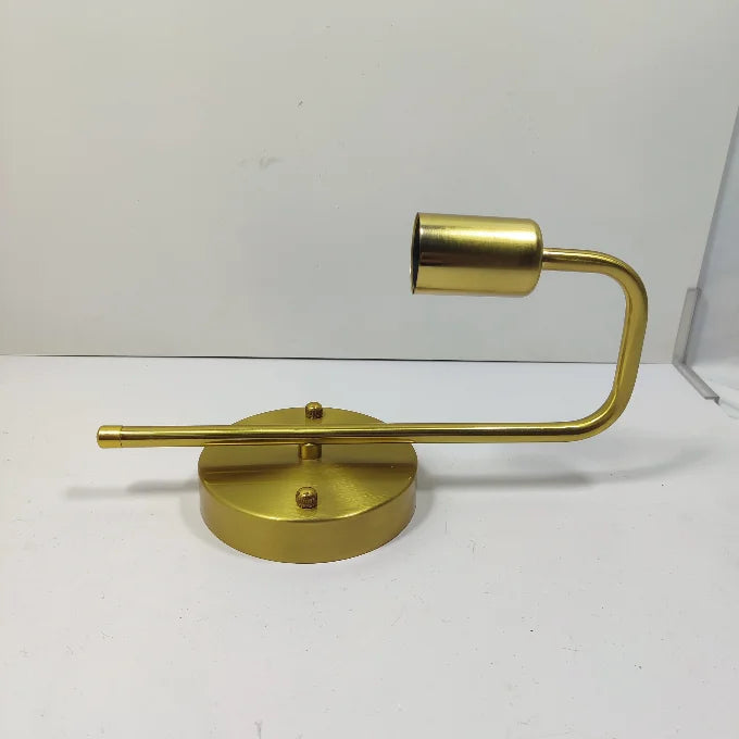 Nordic Bend Pipe Wall Lamp Iron Gold/Black Wall Decor Living Room Bedroom Shop Coffee Shop Bedside Lamp E27 Interior Lighting