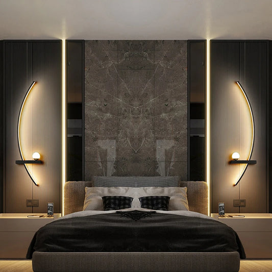 LED Wall Lamp 55/105CM Smart Remote Control Left Right Lighting Wall Sconces Bedroom Bedside Living Room Home Led Lights Lustre