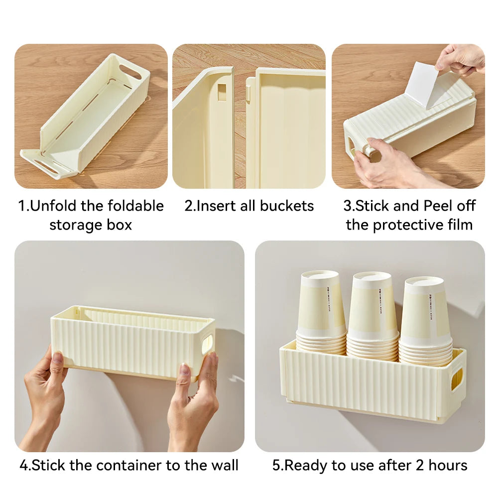 WORTHBUY Underwear Bra Storage Box Foldable Wardrobe Clothes Organizer Closet Multifunctional Panty Socks Sorting Storage Case