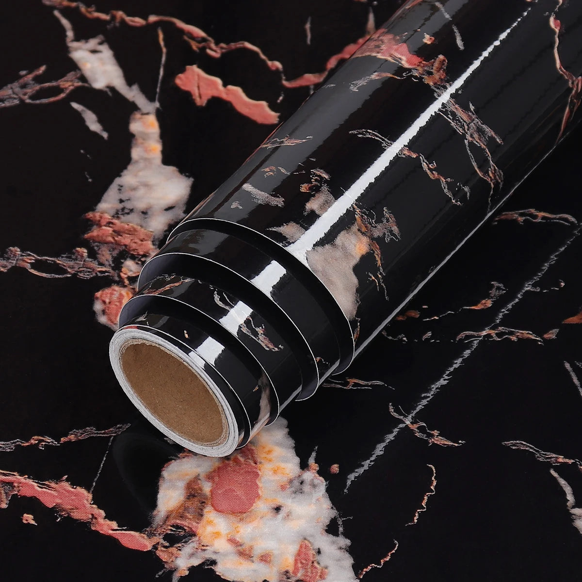 Marble Vinyl Film DIY Self Adhesive Wallpaper Bathroom Kitchen Cupboard Countertops Contact Paper PVC Waterproof Wall Stickers