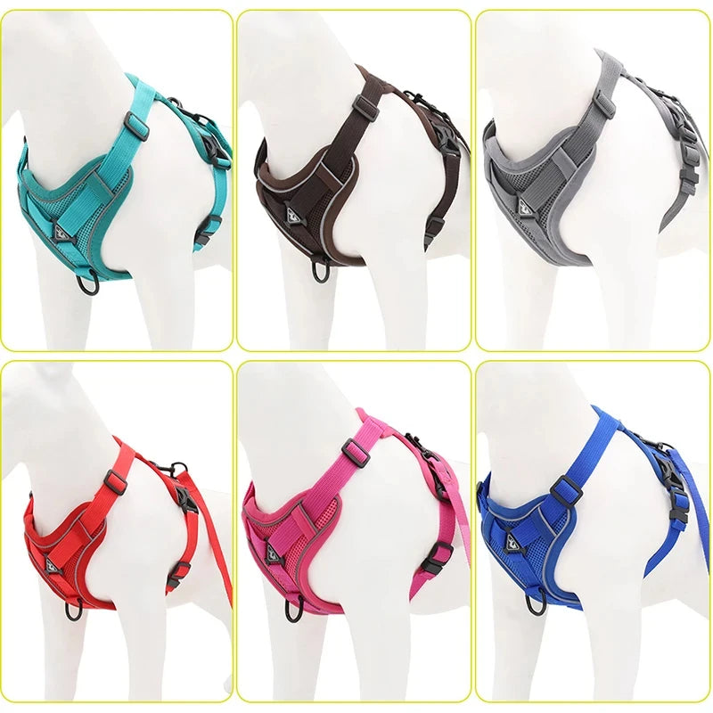 Dog leash Vest pet cat chest strap Reflective breathable cat leash puppy leash