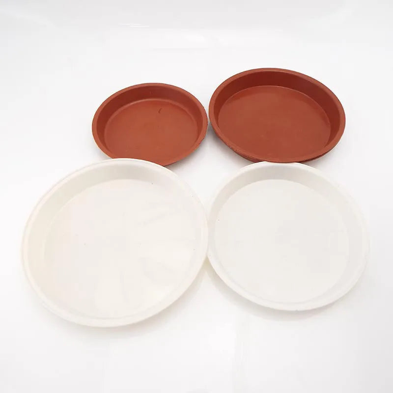 50pcs Plastic Garden Flower Pot trays round Plant Saucers Water Tray Base stand gardening indoor Home Garden Supplies outdoor D1