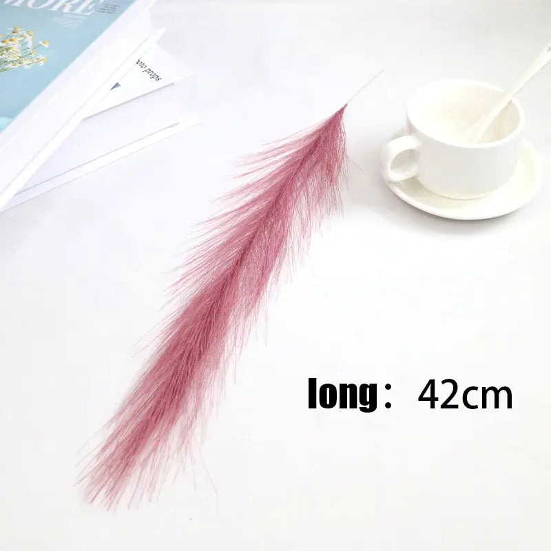 15/30pcs Artificial Pampas Grass Flower Bouquet For Home Wedding Decoration DIY Party Bedroom Fake Plant Flowers Vase Decor Reed