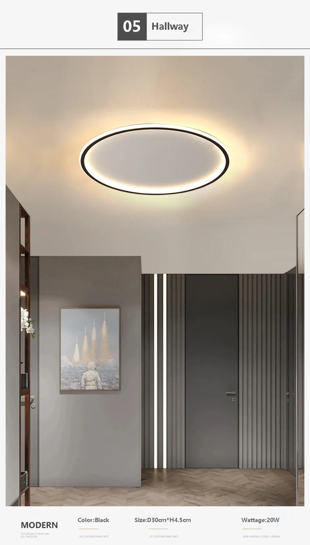Household LED Ceiling Light 23/30/50/80CM Bedroom Living Room Study Room Super Slim Black White Gold Home Decor Lighting Fixture