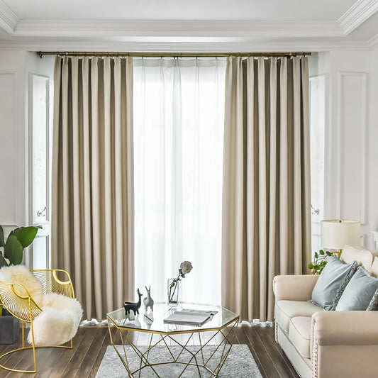 Modern Sky Blue Blackout Curtains for Living Room Bedroom Blackout Window Treatment Chidren’s Curtains Door Drapes Cortinas 80%