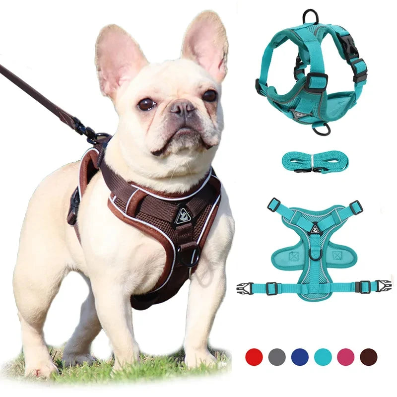 Dog leash Vest pet cat chest strap Reflective breathable cat leash puppy leash