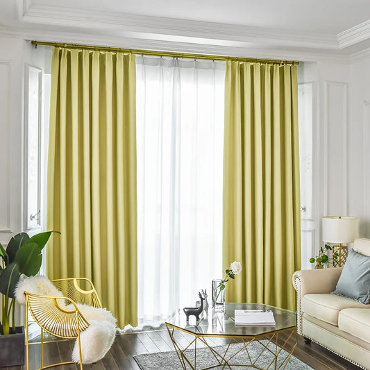 Modern Sky Blue Blackout Curtains for Living Room Bedroom Blackout Window Treatment Chidren’s Curtains Door Drapes Cortinas 80%