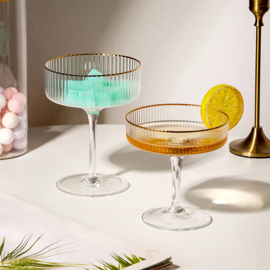 Vertical ice cream dessert glass Crystal glass tall cocktail glass platter Martini tall glass bar and gift