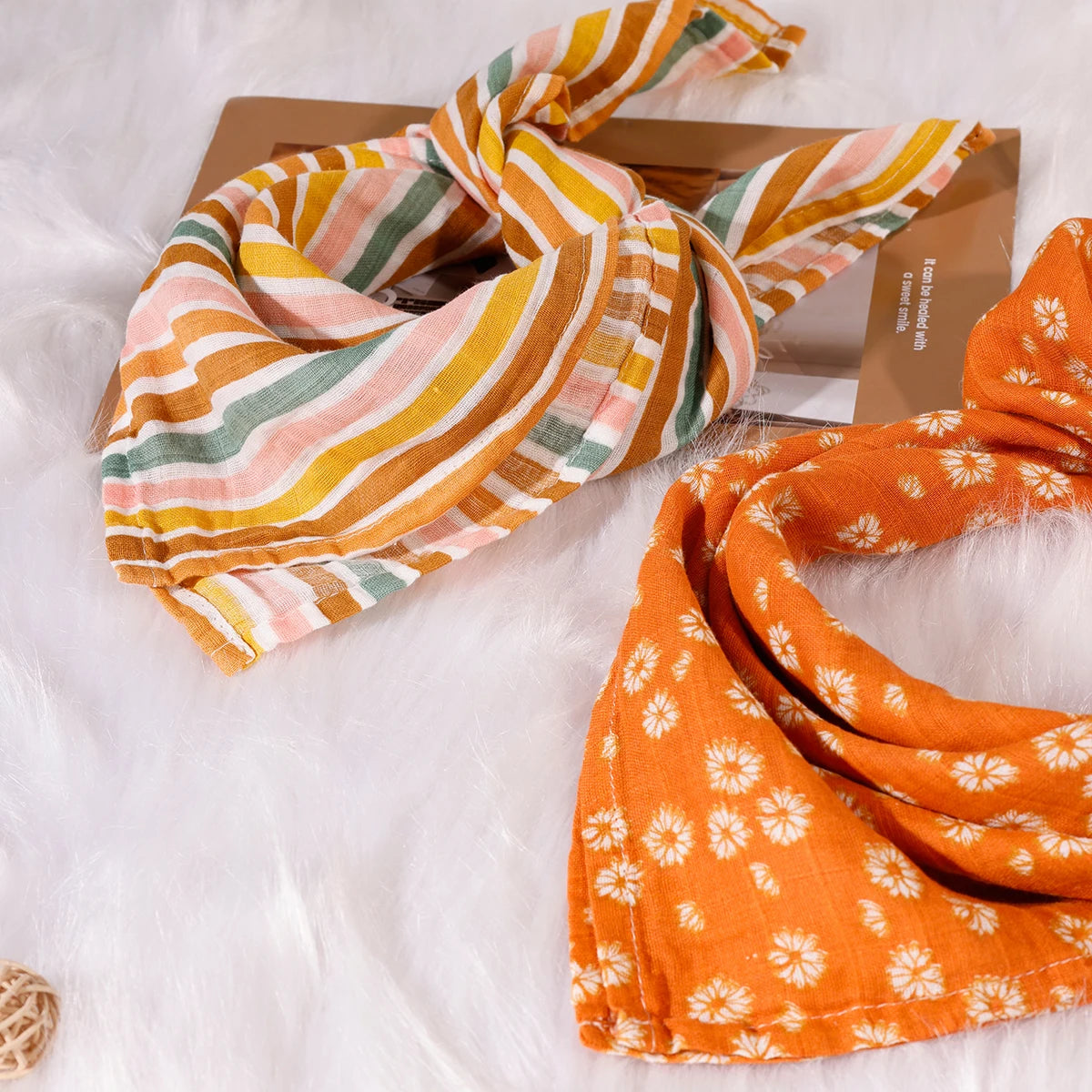 HappyFlute New Print 5Pcs/set 60*60CM Soft Muslin Swaddle Feeding Burp Cloth Newborn Pure Cotton Baby Face&Hand Wash Wipe