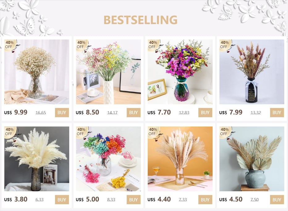 80g Natural Dried Gypsophile Flower Wedding Decoration Arrangement Baby Breath Preserved Flowers Bouquet Hoom Christmas Decor