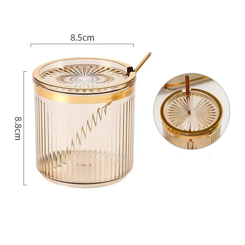 Seasoning Jar With Spoon Household Kitchen Exquisite Seasoning Bottle Storage Jar