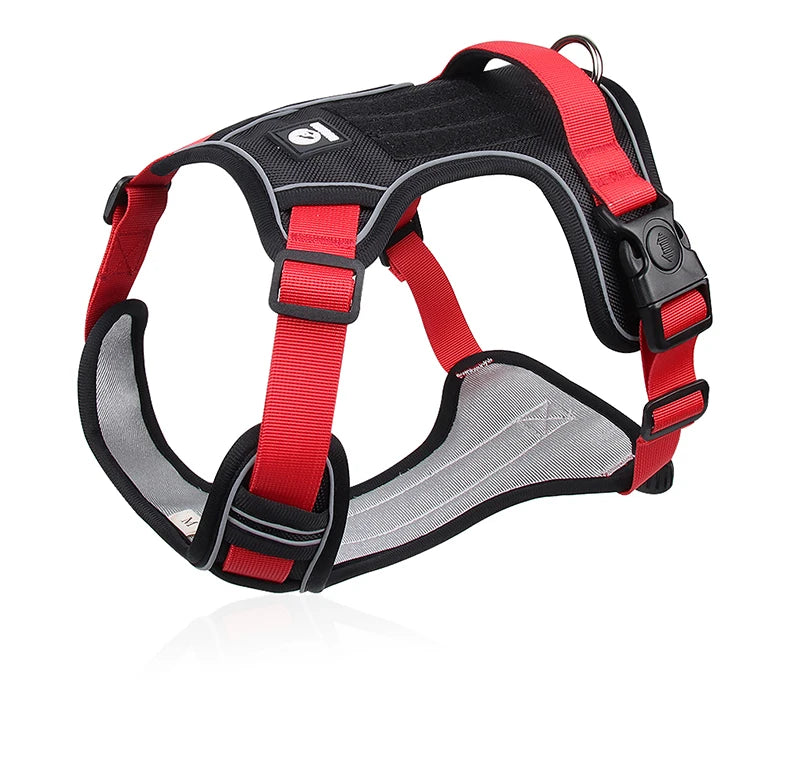 Medium Large Dog Harnesses Collar Labrador Army Reflective Adjustable Harness Oxford Cloth Pet Vest Training Hound Walk the Dog