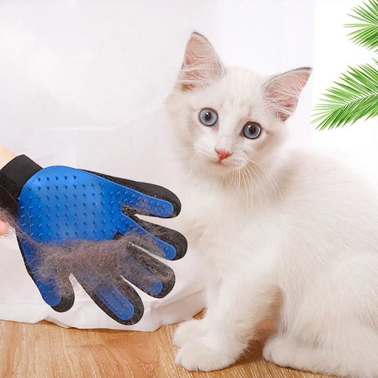 1 piece of rubber cat gloves for removing floating hair, pet hair remover brush for cleaning, hair scraper, cat pet brush