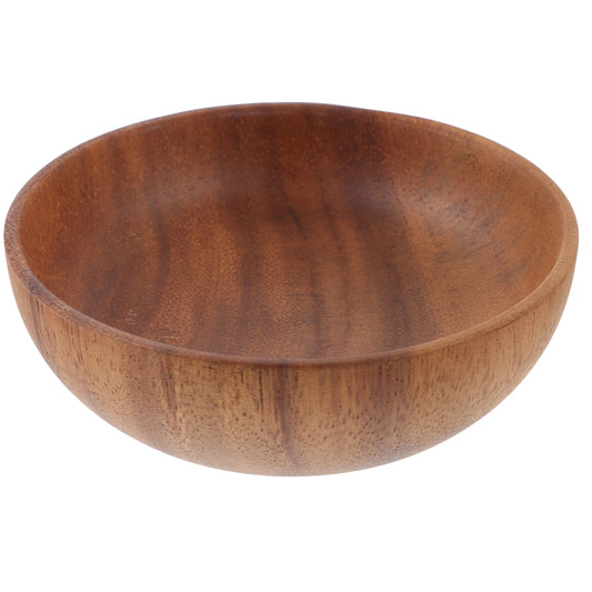 Acacia Food Tray Home Dessert Wooden Fruit Dish Tray Kitchen Salad Bowl Breakfast Plates Dinner Classic Round Sauce Dish