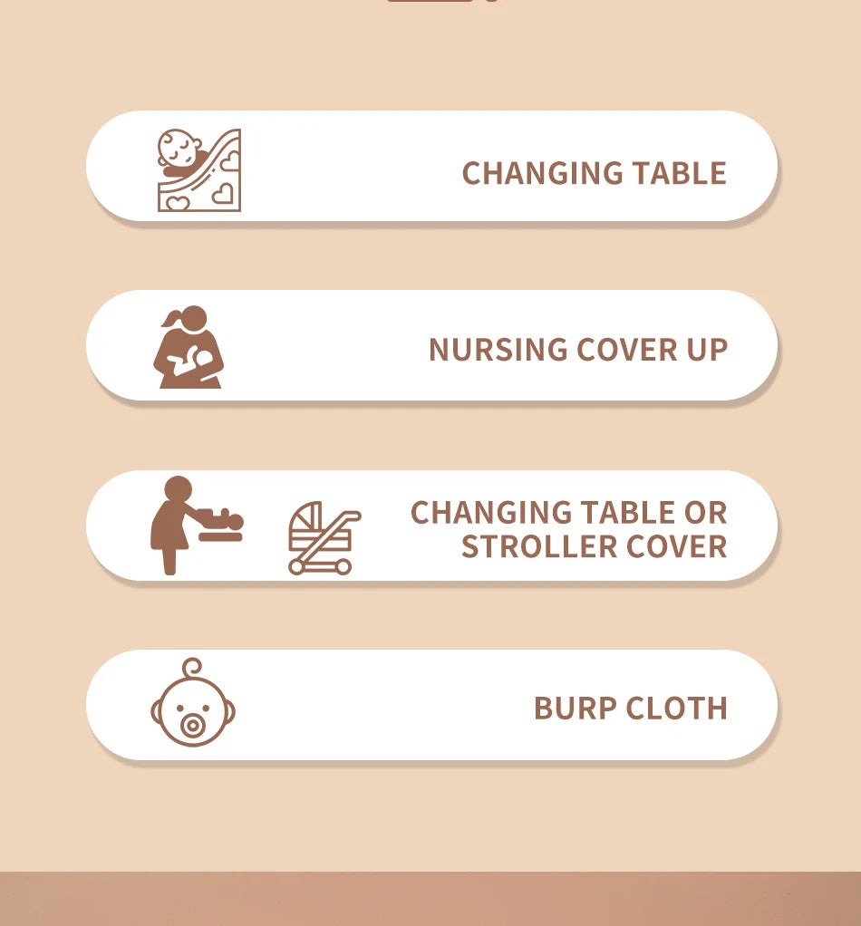 HappyFlute New Print 5Pcs/set 60*60CM Soft Muslin Swaddle Feeding Burp Cloth Newborn Pure Cotton Baby Face&Hand Wash Wipe