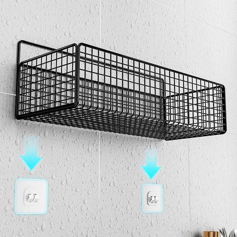 Multifunctional Organiser Toiletries Organiser No-Punch Bathroom Shelf Bathroom Kitchen Wall Mount Storage Rack